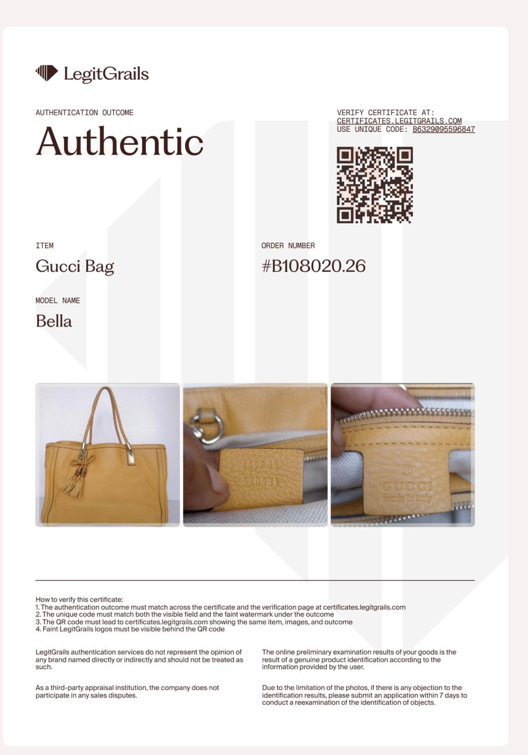 Gucci Bella Medium Tote — Mustard Yellow Pebbled Calfskin Leather