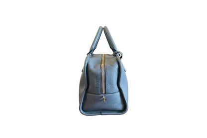 Loewe Amazona 36 Muted Blue-Grey Pebbled Calfskin Bag