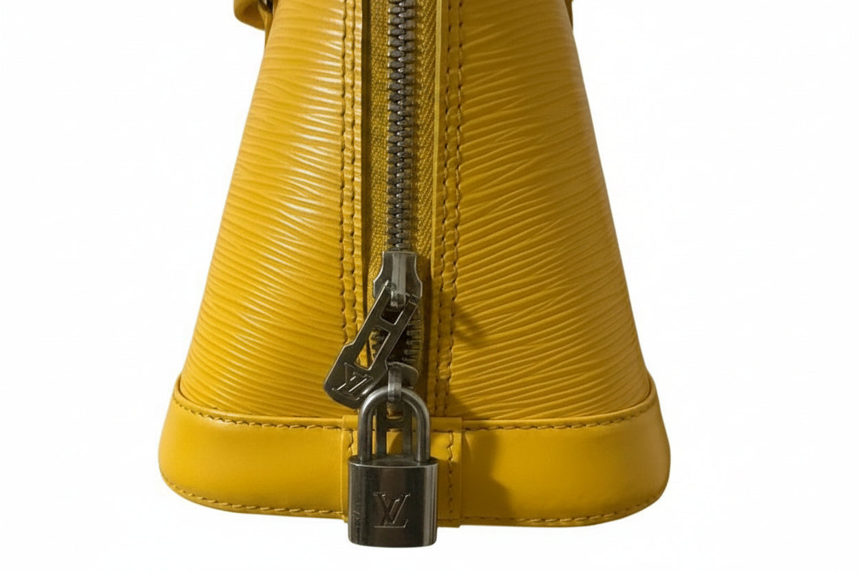 Louis Vuitton Alma PM Epi Leather Handbag — Citron Yellow