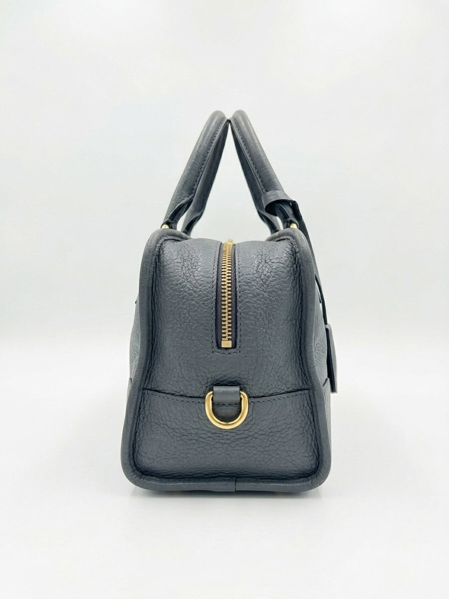 Loewe Amazona 36 Muted Blue-Grey Pebbled Calfskin Bag
