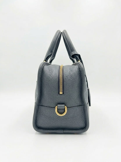 Loewe Amazona 36 Muted Blue-Grey Pebbled Calfskin Bag