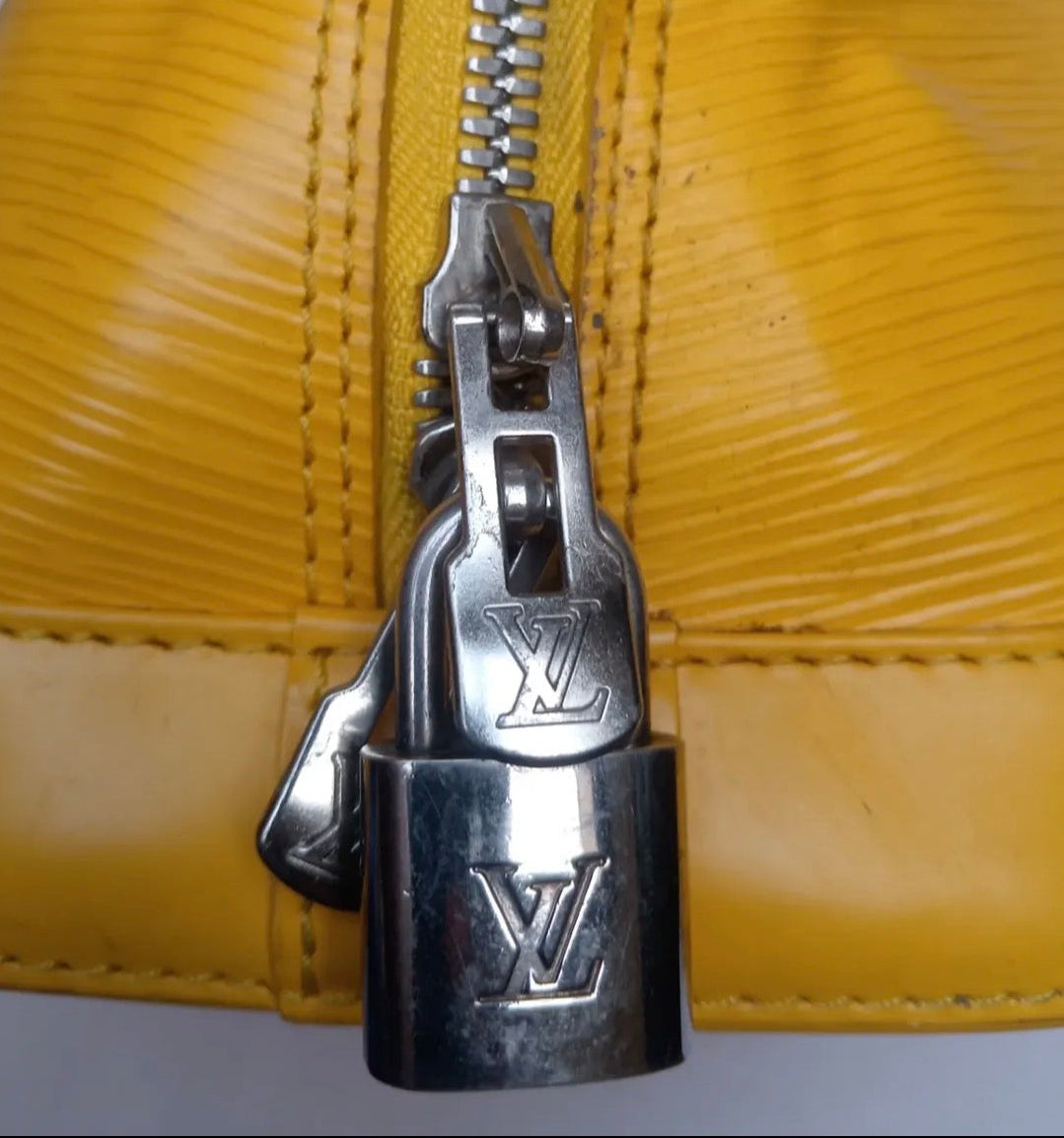 Louis Vuitton Alma PM Epi Leather Handbag — Citron Yellow
