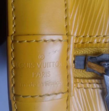 Louis Vuitton Alma PM Epi Leather Handbag — Citron Yellow
