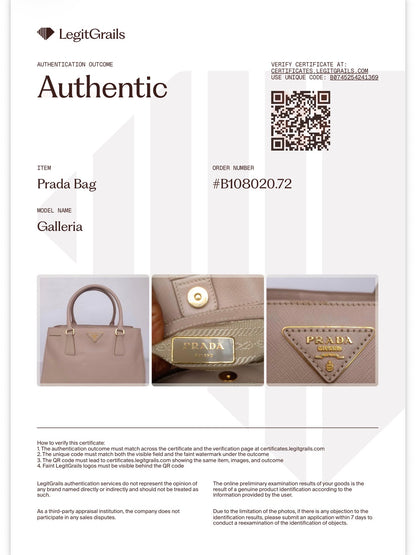 Prada Galleria Medium Bag in Cameo