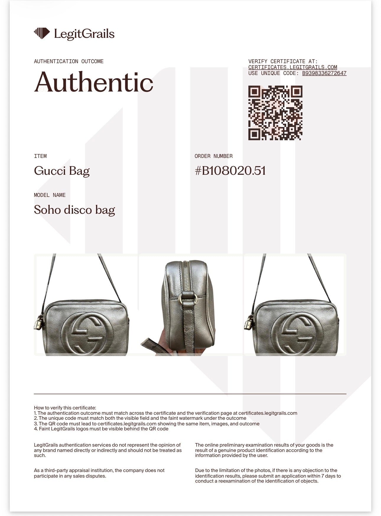 Gucci Soho Disco Small Shoulder Bag