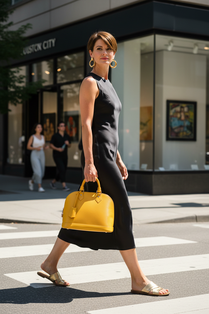 Louis Vuitton Alma PM Epi Leather Handbag — Citron Yellow