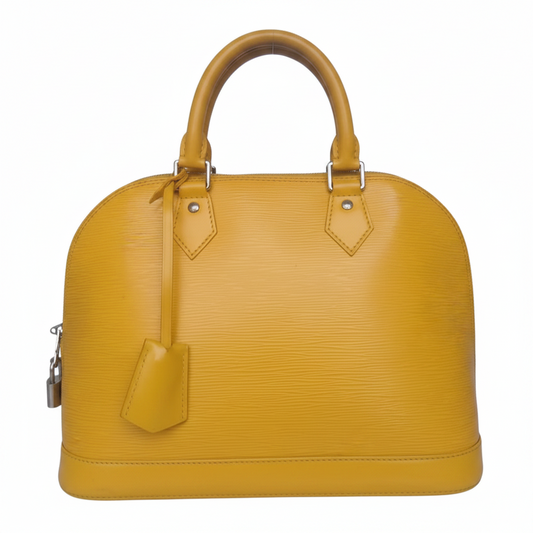 Louis Vuitton Alma PM Epi Leather Handbag — Citron Yellow
